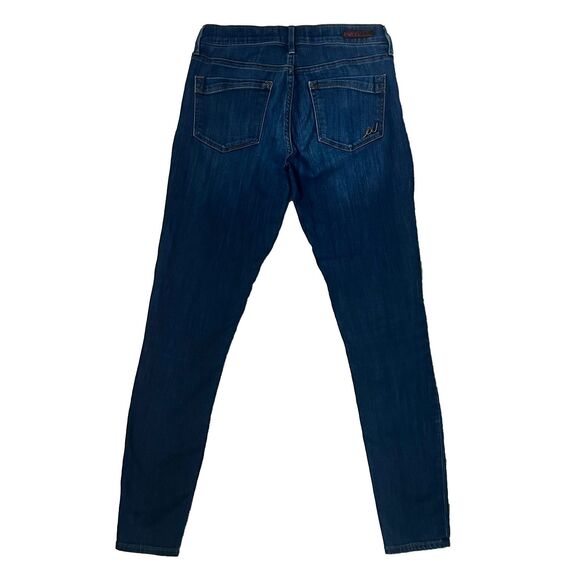 Express Jeans Medium Wash Mid Rise Legging 5-Pocket Skinny Jeans - Picture 6 of 8